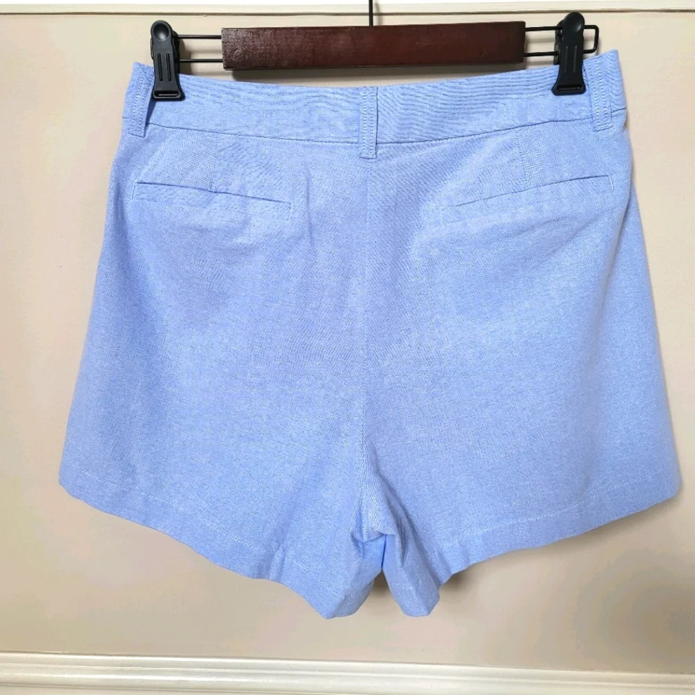 New! J.Crew size 12 Womens Light Blue Classic Oxford Shorts NWT